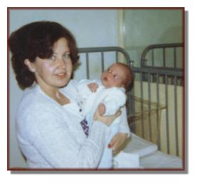 Andy only 7 days old at the Montreal Children's Hospital